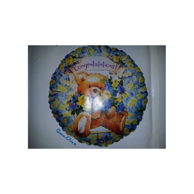 Palloncino Nascita "Congratulations!" - Anagram - 18" / 45 cm - 1 pz