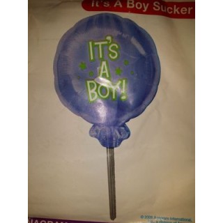 Palloncino Nascita Bimbo - Leccalecca "It's a Boy !" - Anagram - 41 cm x 76 cm H - 1 pz