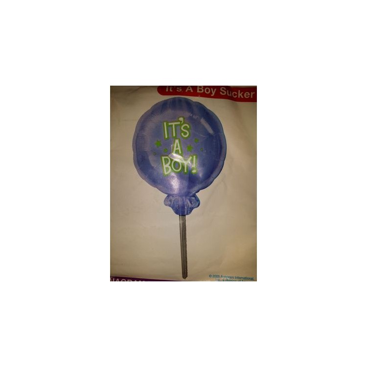 Palloncino Nascita Bimbo - Leccalecca "It's a Boy !" - Anagram - 41 cm x 76 cm H - 1 pz