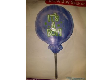 Palloncino Nascita Bimbo - Leccalecca "It's a Boy !" - Anagram - 41 cm x 76 cm H - 1 pz