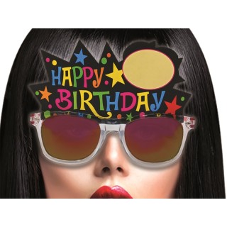  Occhiali a specchio Happy birthday  pz 1