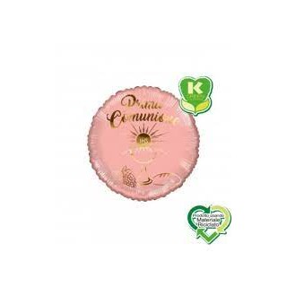 Palloncino Prima Comunione Oro Rosa   18" / 45  cm - 1 pz
