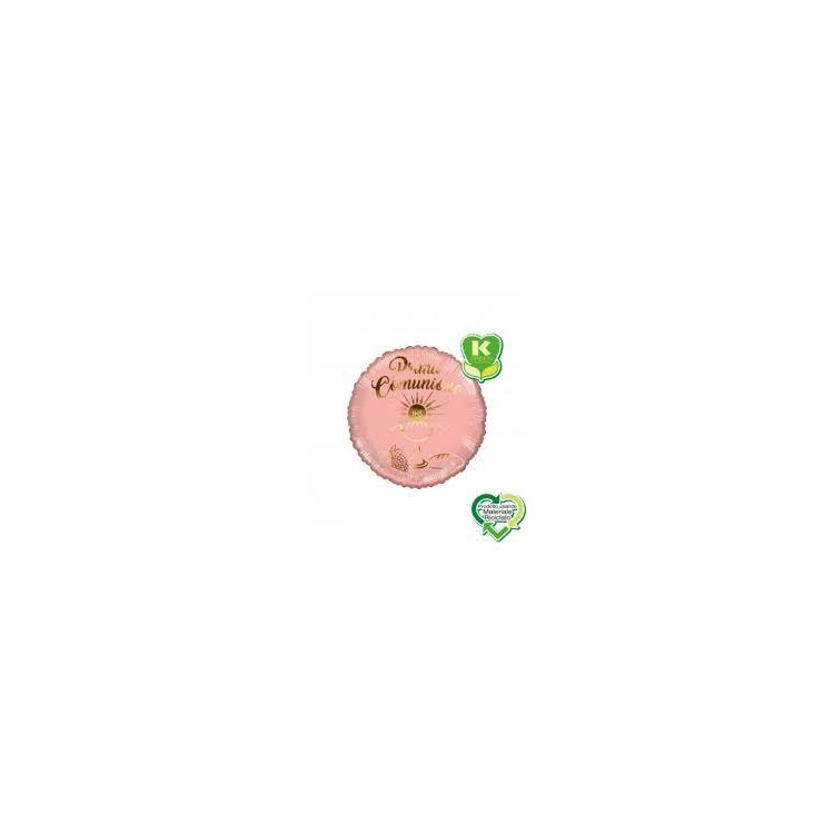 Palloncino Prima Comunione Oro Rosa   18" / 45  cm - 1 pz