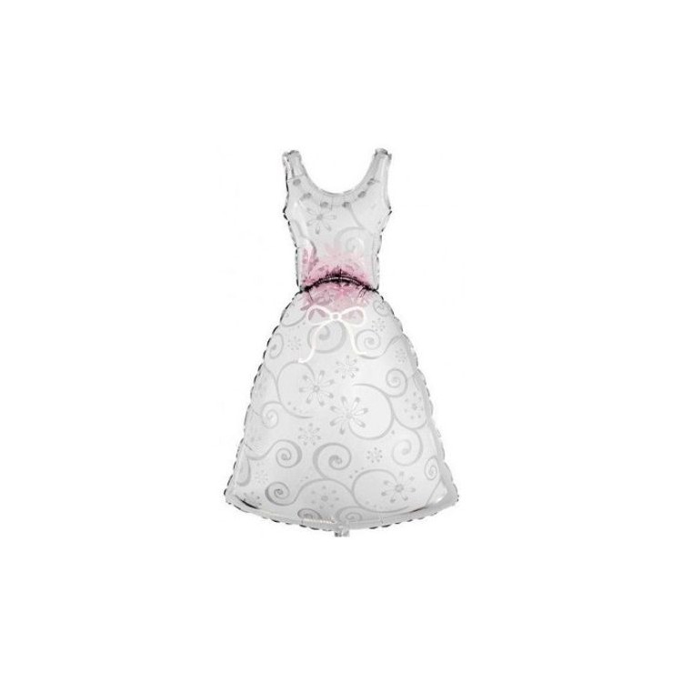 Palloncino Sagoma Vestito Sposa - SuperShape  - 70 cm x 118 cm H - 1 pz