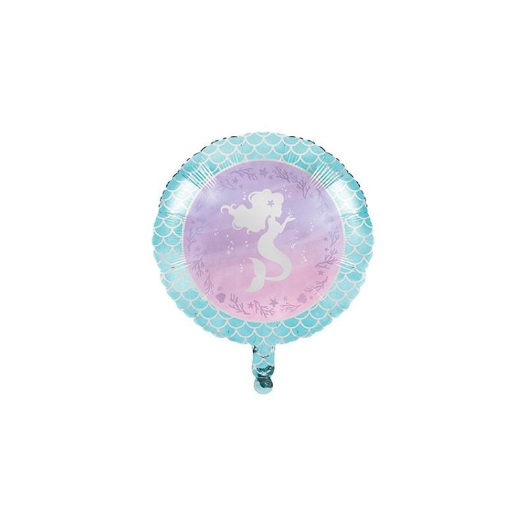 Palloncino Sirena  tondo  - 28"/ 45,7 cm - 1 pz