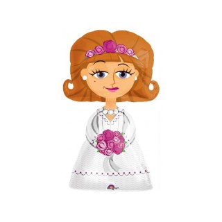 Palloncino Sposa Matrimonio - AirWalkers - Anagram - 71 cm x 122 cm H - 1 pz