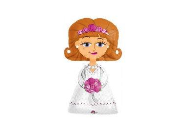 Palloncino Sposa Matrimonio - AirWalkers - Anagram - 71 cm x 122 cm H - 1 pz