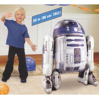 Palloncino STAR WARS - AirWalkers Robot di  Star Wars (Nuovo) - Anagram - L 86 cm x H 96 cm - 1 pezzo