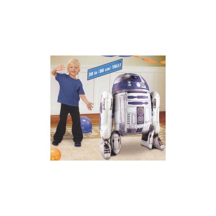 Palloncino STAR WARS - AirWalkers Robot di  Star Wars (Nuovo) - Anagram - L 86 cm x H 96 cm - 1 pezzo