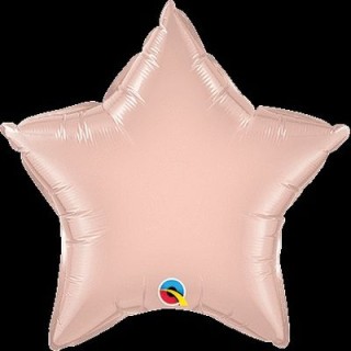 Palloncino Stella Oro Rosa  - Qualatex - 20" / 51 cm - 1 pz