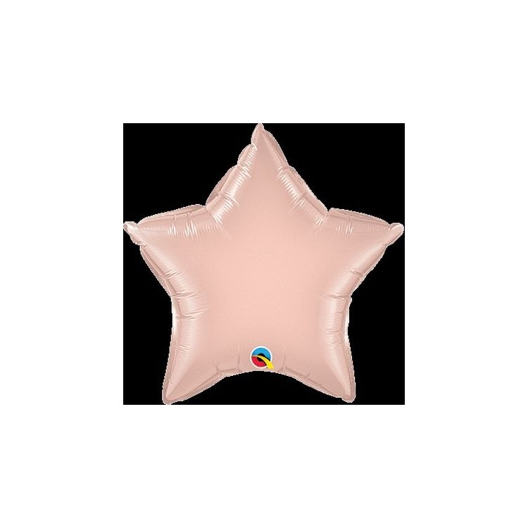 Palloncino Stella Oro Rosa  - Qualatex - 20" / 51 cm - 1 pz