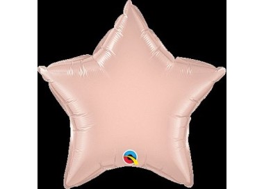 Palloncino Stella Oro Rosa  - Qualatex - 20" / 51 cm - 1 pz