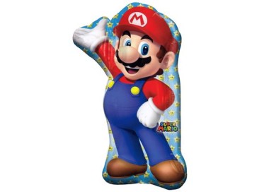 Palloncino SUPER MARIO Palloncino SUPER MARIO tridimensionale Supershape (Nuovo) - Anagram - L 55 cm x H 83 cm - 1 pezzo