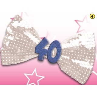 Papillon con Payette 40 Anni  1 pz(colori vari senza possibilità di scelta)