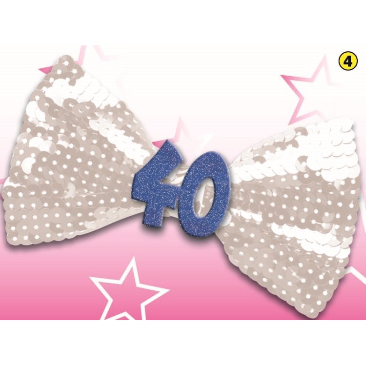 Papillon con Payette 40 Anni  1 pz(colori vari senza possibilità di scelta)