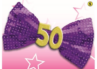 Papillon con Payette 50 Anni  1 pz(colori vari senza possibilità di scelta)