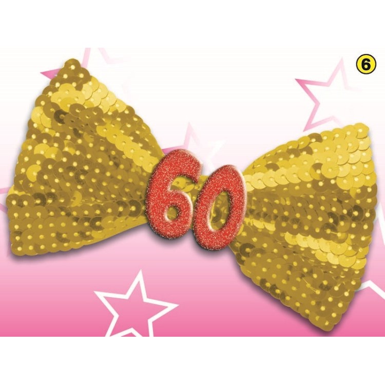 Papillon con Payette 60 Anni  1 pz(colori vari senza possibilità di scelta)