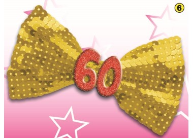 Papillon con Payette 60 Anni  1 pz(colori vari senza possibilità di scelta)