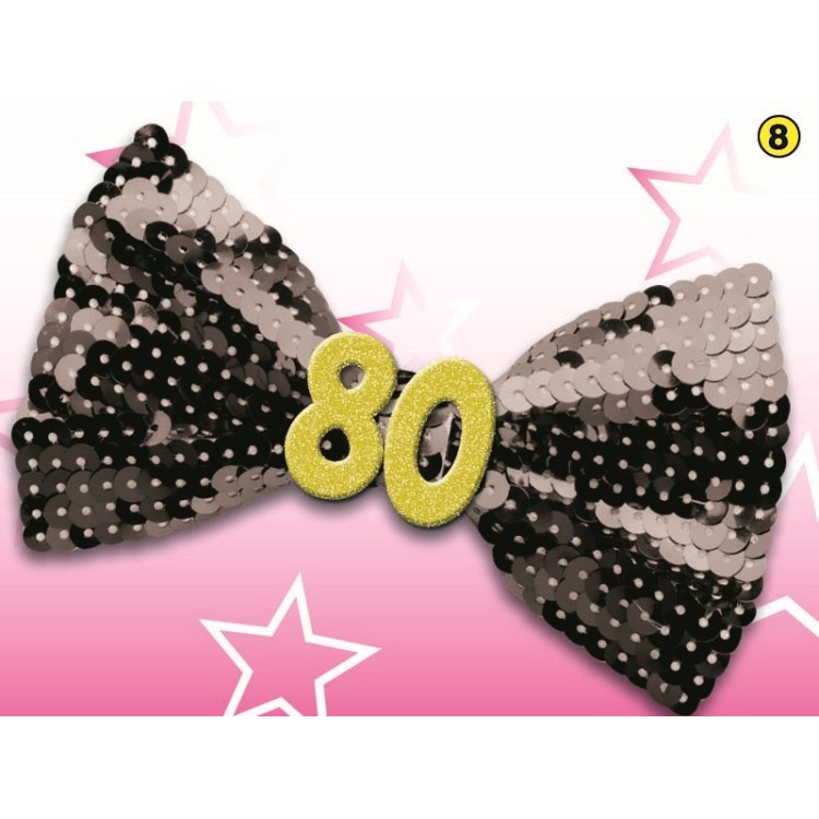 Papillon con Payette 80 Anni  1 pz(colori vari senza possibilità di scelta)