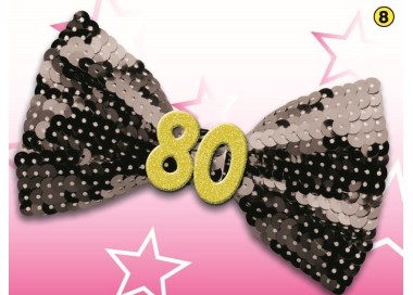 Papillon con Payette 80 Anni  1 pz(colori vari senza possibilità di scelta)