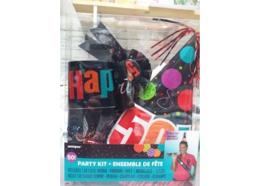 Party Kit : Accessori per Compleanno 50 anni - 5 pezzi - misure e forme diverse - Unique