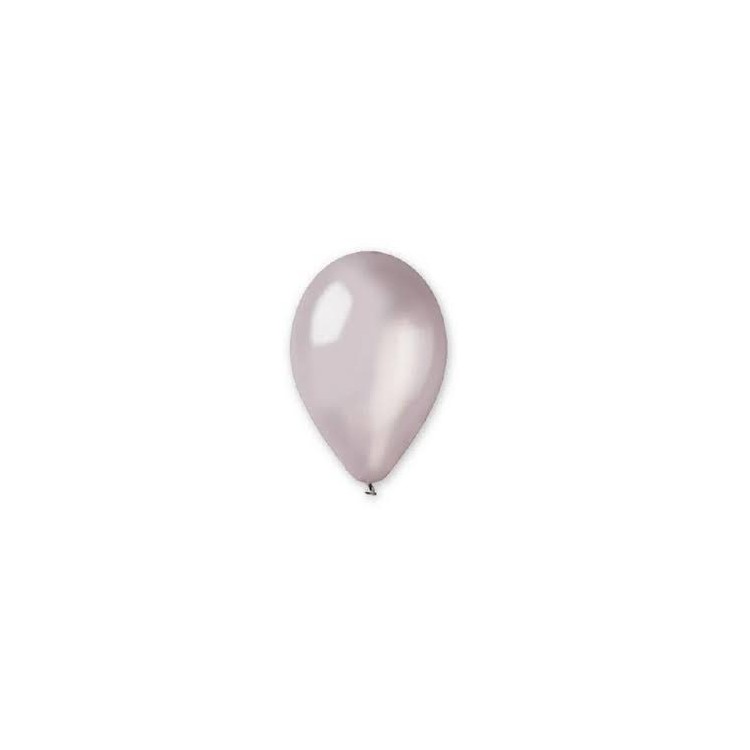 16 palloncini in lattice colore Argento perlato 10" 26 Cm - Big Party