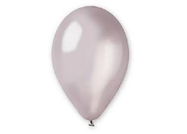 16 palloncini in lattice colore Argento perlato 10" 26 Cm - Big Party