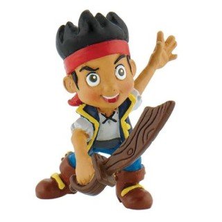 Personaggi per Torte : Jake Il Pirata Disney Junior / Cake Topper / Statuina JAKE CON SCIABOLA di JAKE IL PIRATA Disney Junior - L 7,5 cm x H 7 cm - 1 pezzo