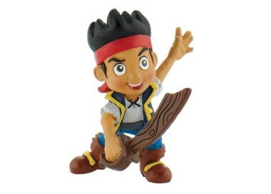 Personaggi per Torte : Jake Il Pirata Disney Junior / Cake Topper / Statuina JAKE CON SCIABOLA di JAKE IL PIRATA Disney Junior - L 7,5 cm x H 7 cm - 1 pezzo