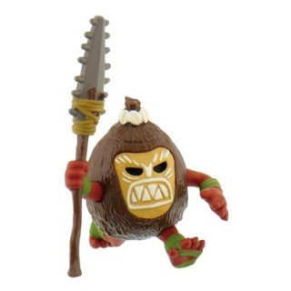 Personaggi per Torte : KAKAMORA (piccolo pirata - guerriero fatto di cocco) di OCEANIA Film Disney / Cake Topper / Statuina "KAKAMORA" di OCEANIA Disney New - L 7 cm x H 5 cm - 1 pezzo