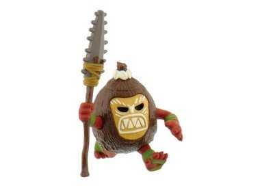 Personaggi per Torte : KAKAMORA (piccolo pirata - guerriero fatto di cocco) di OCEANIA Film Disney / Cake Topper / Statuina "KAKAMORA" di OCEANIA Disney New - L 7 cm x H 5 cm - 1 pezzo