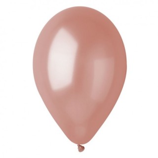16 palloncini in lattice colore ROSA GOLD METAL  10" 26 Cm- BIG PARTY .