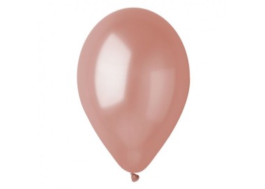 16 palloncini in lattice colore ROSA GOLD METAL  10" 26 Cm- BIG PARTY .