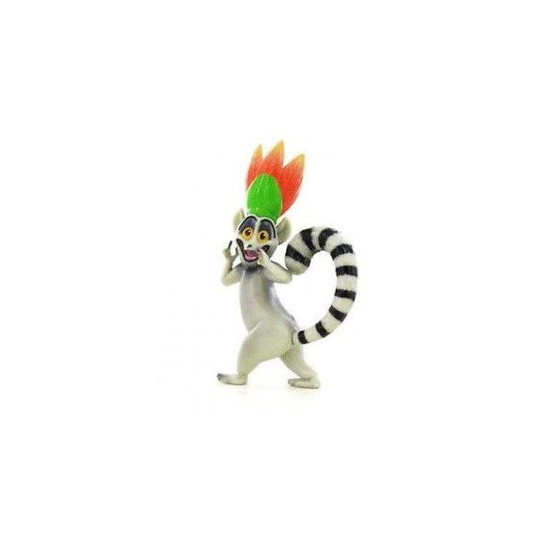 Personaggi per Torte : Re Julian (Re dei Lemuri di Madagascar) New / Cake Topper / Statuina RE JULIAN di MADAGASCAR Film Disney New - L 6 cm x H 9 cm - 1 pezzo
