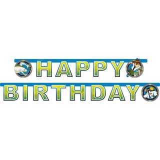 Festone Ben 10 "Happy Birthday" - L 1,80 metri - Riethmuller -  1 pz
