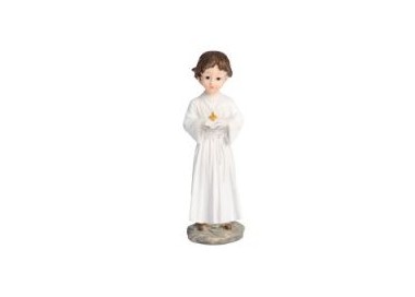 Personaggi per Torte: Bimbo Prima Comunione con libro   / Cake Topper / STATUINA BIMBO PRIMA COMUNIONE (Comunione Maschio) - L 