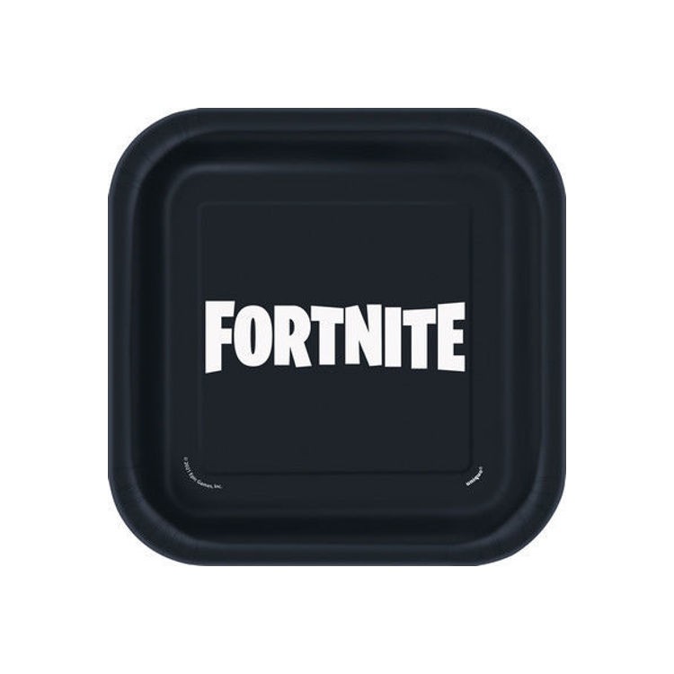 Piatti  piccoli FORTNITE  NEW Quadrati 17,4  Cm  8 pezzi
