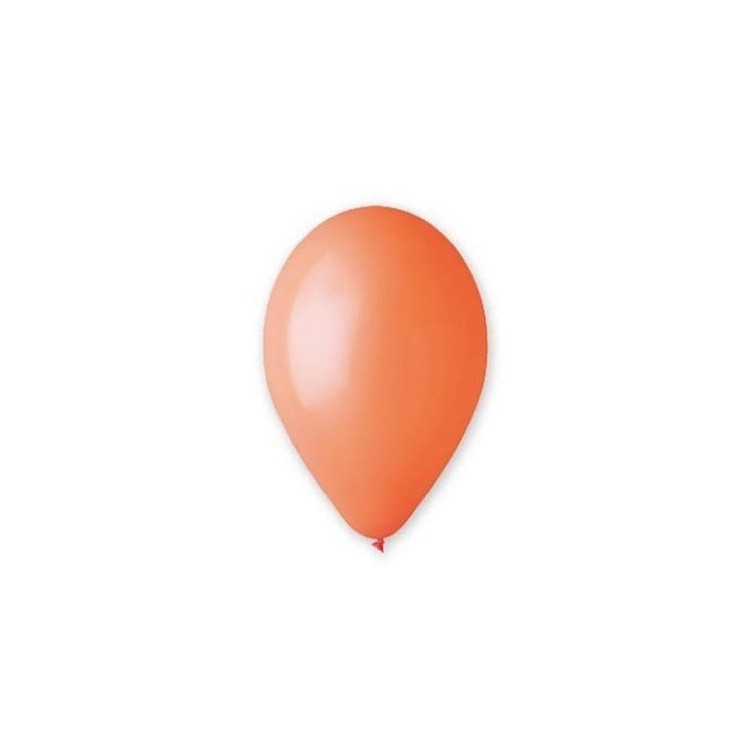 25 palloncini in lattice colore ARANCIONE 10" 26 Cm - BIG PARTY .