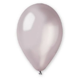 25 palloncini in lattice colore Argento perlato 10" 26 Cm - Big Party