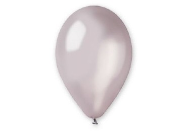 25 palloncini in lattice colore Argento perlato 10" 26 Cm - Big Party
