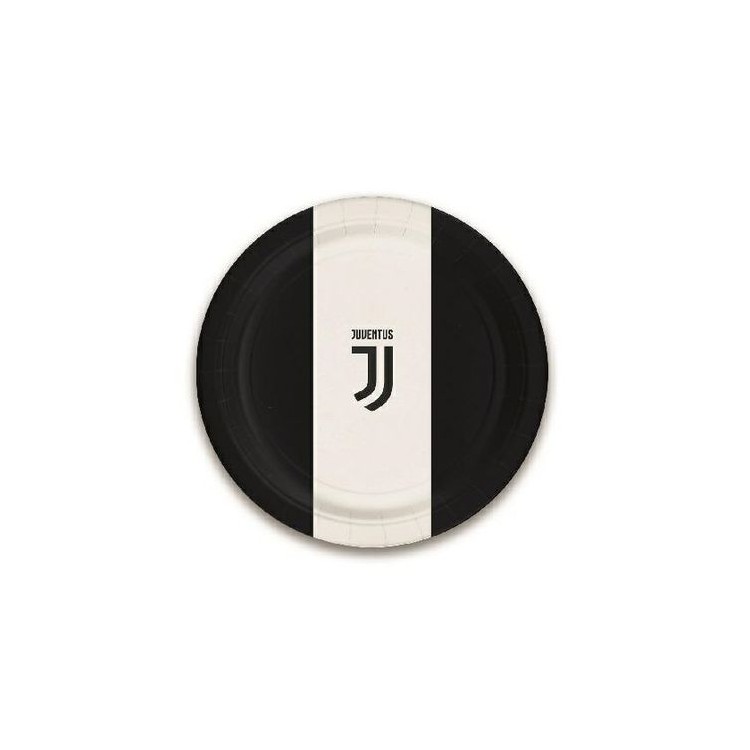 Piatti Juventus CALCIO logo nuono (OFFICIAL PRODUCT )- grandi  diametro 23 Cm - 8 pezzi