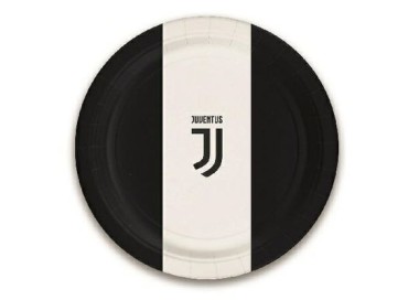 Piatti Juventus CALCIO logo nuono (OFFICIAL PRODUCT )- grandi  diametro 23 Cm - 8 pezzi