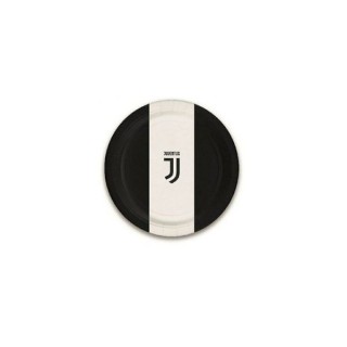 Piatti Juventus CALCIO logo nuono (OFFICIAL PRODUCT )- piccoli diametro 18 cm - 8 pezzi