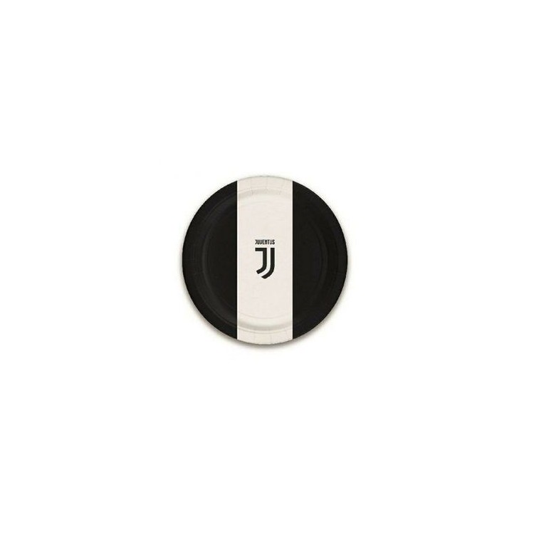 Piatti Juventus CALCIO logo nuono (OFFICIAL PRODUCT )- piccoli diametro 18 cm - 8 pezzi