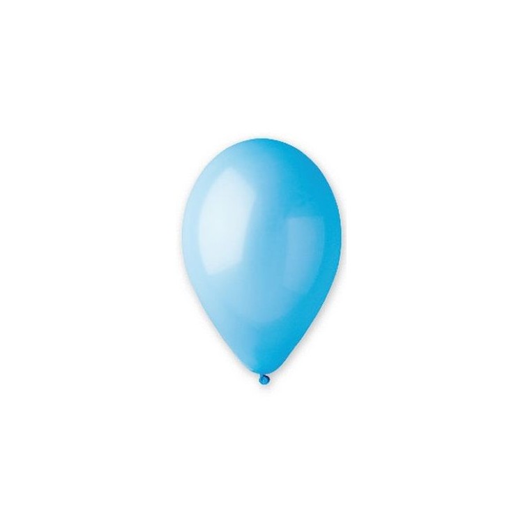 25 palloncini in lattice colore CELESTE 10" 26 Cm - Big Party