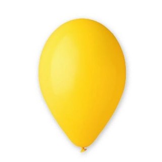 25 palloncini in lattice colore GIALLO 10" 26 Cm - BIG PARTY .