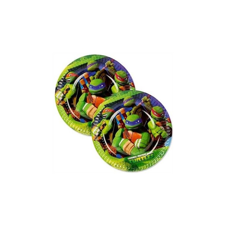 Piatti Tartarughe Ninja diam. 18 cm 8 pezzi