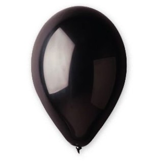 25 palloncini in lattice colore Nero 10" 26 Cm - Big Party