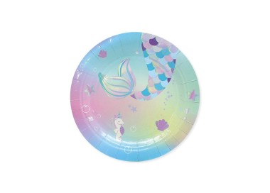 Piatto dessert  CODA SIRENA- diam. 18 cm - confezione da 8 pezzi - Nuovo
