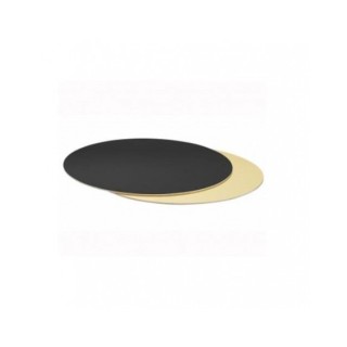 Piatto torta  TONDO Oro/nero  Diam. 40 cm h 3  mm DECORA